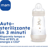 MAM Biberon Easy Start Anticolica, Con Tettarella in Silicone Skinsofttm, 2+ Mesi, 260 Ml, Rosa