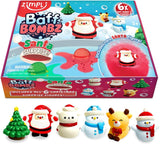 6 Bombe Da Bagno Con Babbo Natale