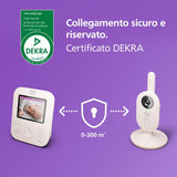 Philips Avent Advanced Video Baby Monitor, Certificato DEKRA, per Rimanere Sempre in Contatto Con Il Tuo Bambino in Modo Sicuro E Riservato, Con Telecamera E Audio, Schermo Da 2,8", Zoom X2, SCD881/26