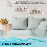 Set 2 Pezzi Mensole nuvola