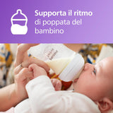 Philips Avent Natural Response Set Regalo per Bambini, 4 Biberon Natural Response Da 260 Ml Con T3 (Tettarelle 1M+), SCY903/61