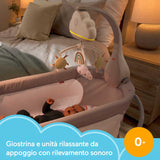 Fisher-Price-Giostrina Dolce Arcobaleno per Culla Fianco Letto, Unità Rilassante Da Appoggio E Unità Sonora Da Culla, Compatibile Con Le Culle, Giocattolo per Bambini 0+ Mesi, HBP40