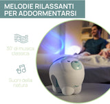 Chicco First Dreams Proiettore Orso Polare, Proiettore 2In1 Da Culla E Comodino, Luce Notturna Bambini, Proiezione Dell'Aurora Boreale, Musica Classica Rilassante, Suoni Della Natura, Giochi 0+ Mesi