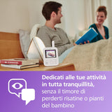 Philips Avent Advanced Video Baby Monitor, Certificato DEKRA, per Rimanere Sempre in Contatto Con Il Tuo Bambino in Modo Sicuro E Riservato, Con Telecamera E Audio, Schermo Da 2,8", Zoom X2, SCD881/26