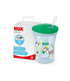 NUK Action Cup Bicchiere Coperchio E Cannuccia Morbida