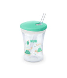 NUK Action Cup Bicchiere Coperchio E Cannuccia Morbida