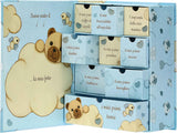 THUN - Scatola Ricordi Blu Con Teddy - Bambini, Album E Ricordi - Carta - 24X30X10 Cm