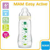 Istruzioni in Lingua Straniera - MAM Biberon Easy Active 2° Età, 330 Ml – 6+ Mese, Tettarella Alta Velocità – Colore: Bianco