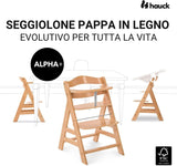 Hauck Seggiolone evelotivo Alpha+ con Sdraietta