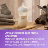 Philips Avent Natural Response Set Regalo per Bambini, 4 Biberon Natural Response Da 260 Ml Con T3 (Tettarelle 1M+), SCY903/61