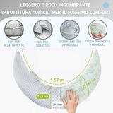 Cuscino Gravidanza in Fiocchi Di Memory Foam