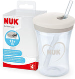 NUK Action Cup Bicchiere Coperchio E Cannuccia Morbida